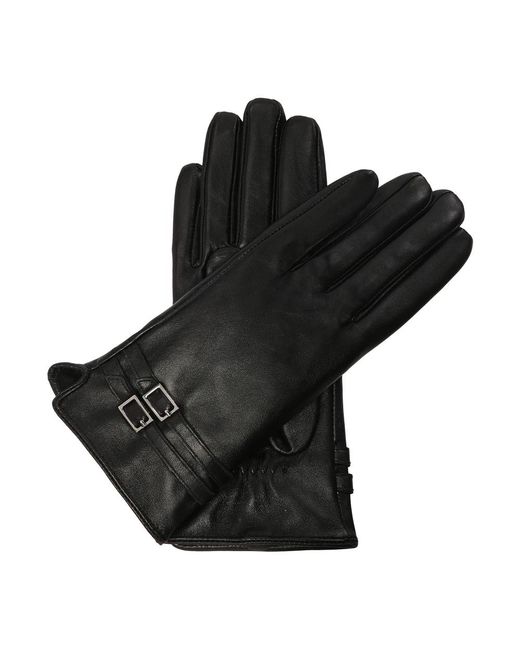 Kazar Accessoires ,Zwart ,Leer Zwarte Zachte Leren Handschoenen in het Black