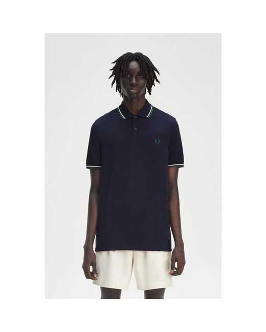 Fred Perry Blue Polo Shirts for men