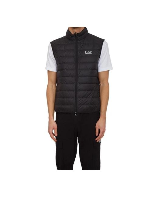 EA7 Black Vests for men