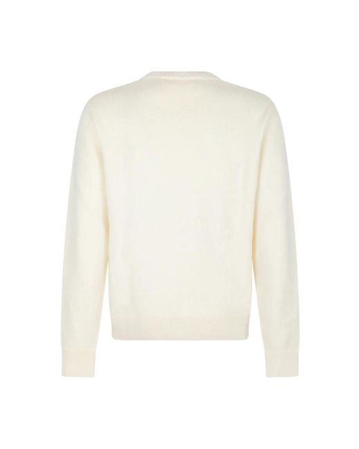 Givenchy White Round-Neck Knitwear for men