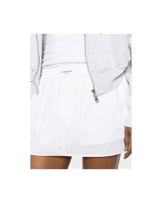 Alexander Wang White Short Skirts