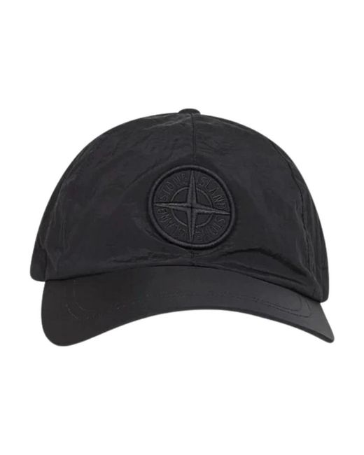 Stone Island Black Caps for men