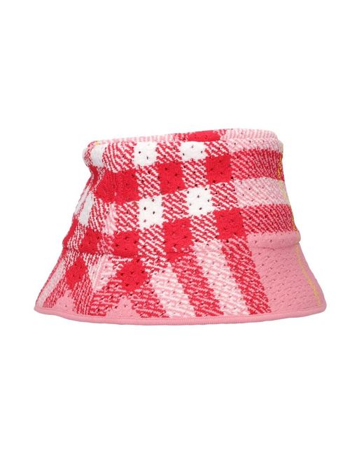 Burberry Red Summer Hat