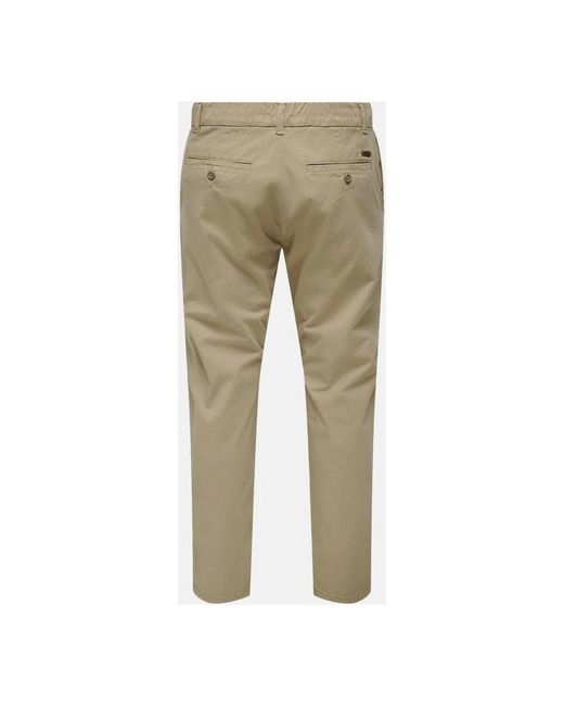 Only & Sons Chinos in het Natural voor heren