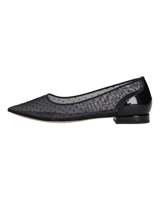 Casadei Black Ballerina Shoes