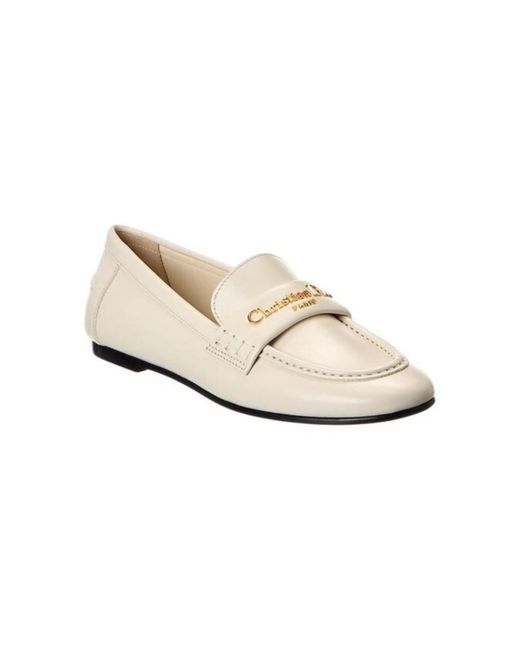 Dior White Loafers