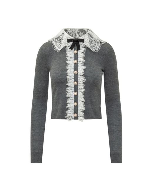 Cardigans Self-Portrait en coloris Gray