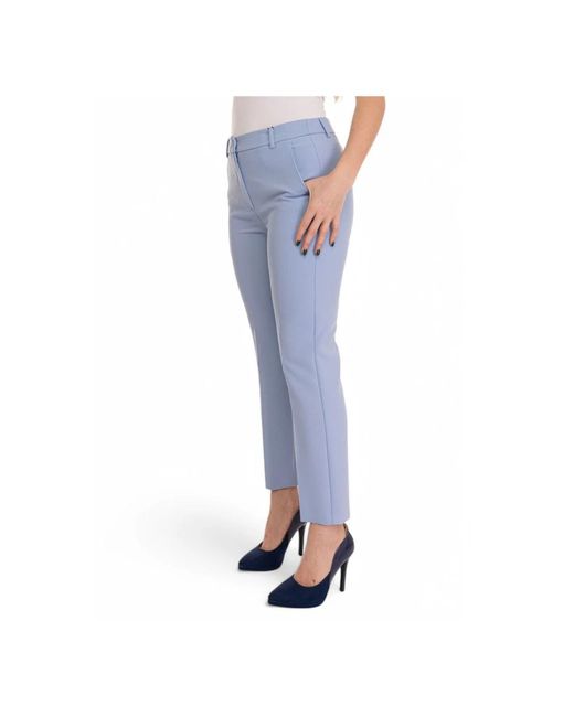 Weekend by Maxmara Cropped Trousers in het Blue