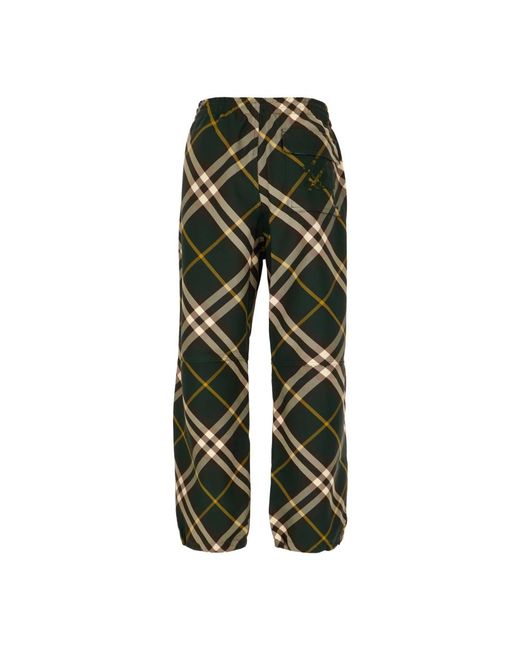Burberry Green Wide Trousers for men