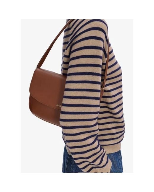 A.P.C. Brown Shoulder Bags