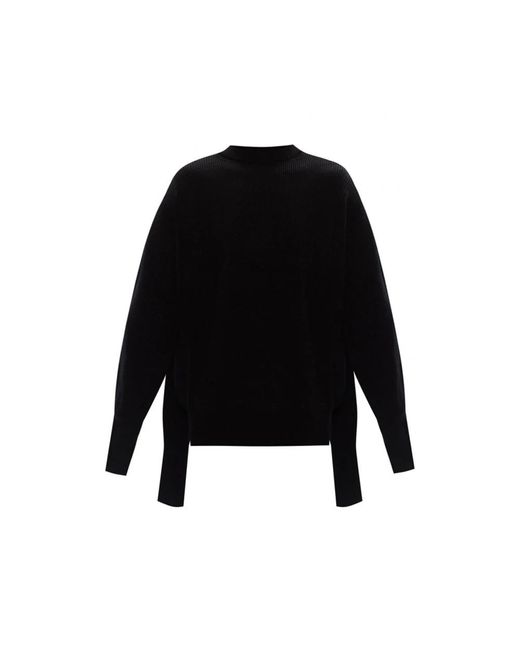 Balenciaga Black Round-Neck Knitwear for men
