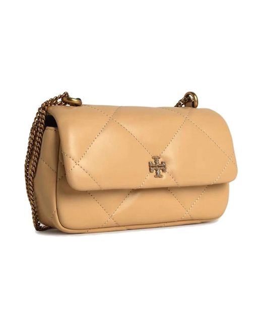 Tory Burch Natural Strassklappe konvertierbare kette leder tasche