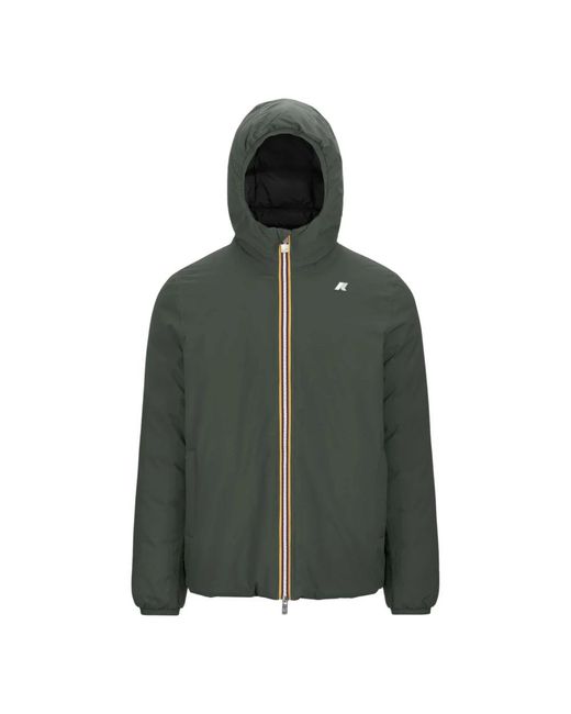 K-Way Green Down Jackets for men