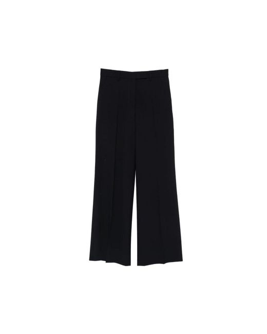 Seventy Broeken ,Blauw ,Wol Wijde Broeken in het Black