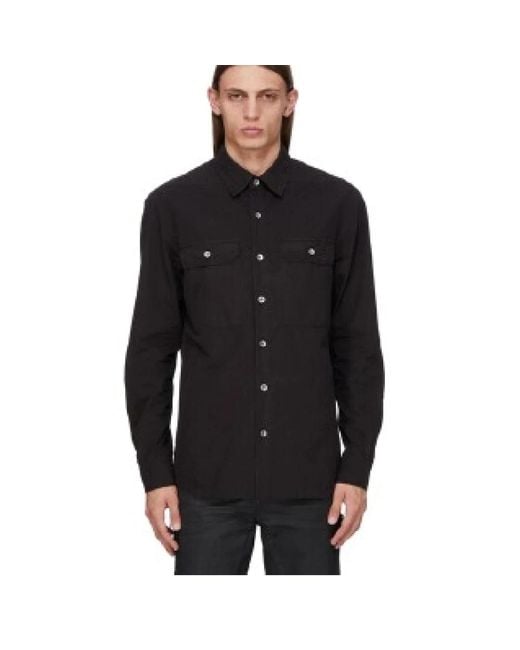Casual Shirts di Rick Owens in Black da Uomo