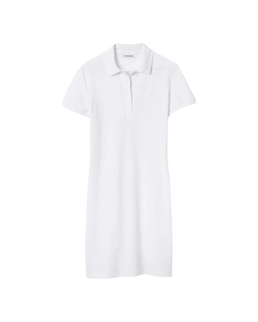 Lacoste White Short Dresses