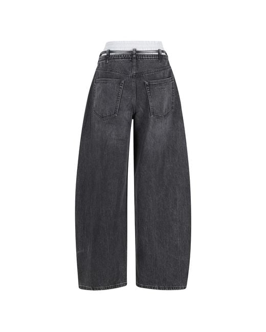 Alexander Wang Gray Loose-Fit Jeans