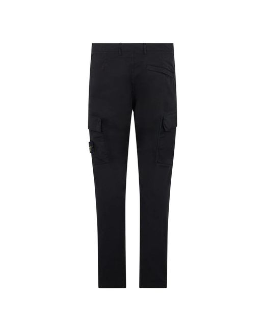 Stone Island Blue Slim-Fit Trousers for men