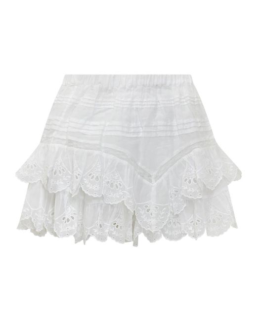 Isabel Marant White Short Shorts