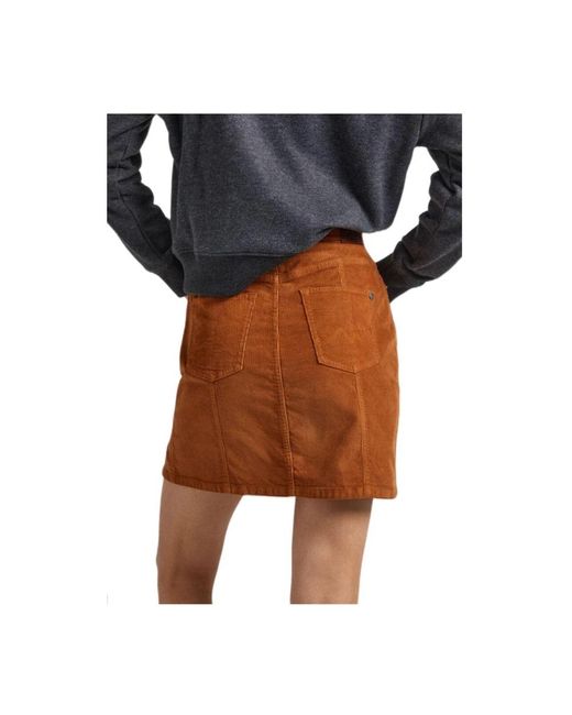 Pepe Jeans Brown Short Skirts