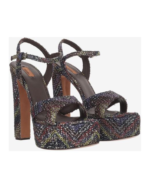 Missoni Metallic High Heel Sandals