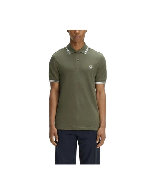 Fred Perry Green Polo Shirts for men