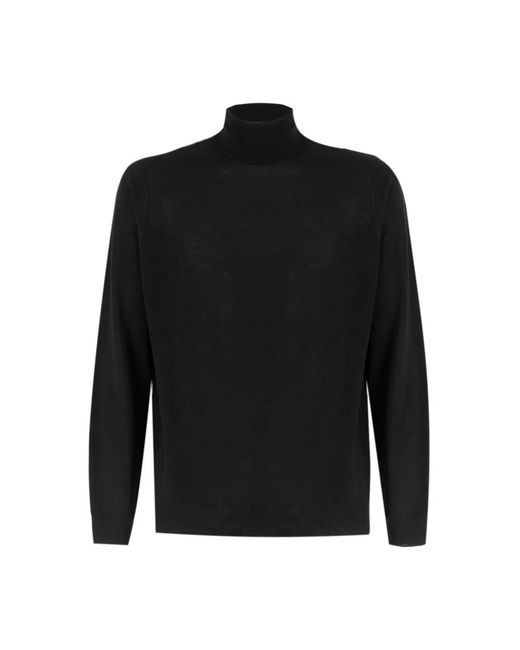 Drumohr Truien & Vesten ,Zwart ,Moderne Pasvorm Trui Voor Warmte in het Black voor heren