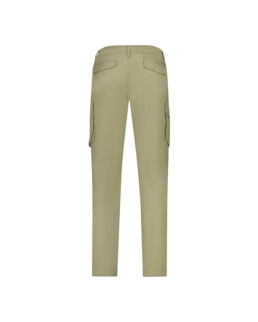 North Sails Green Slim-Fit Trousers for men
