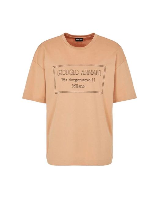 Giorgio Armani Natural T-Shirts for men