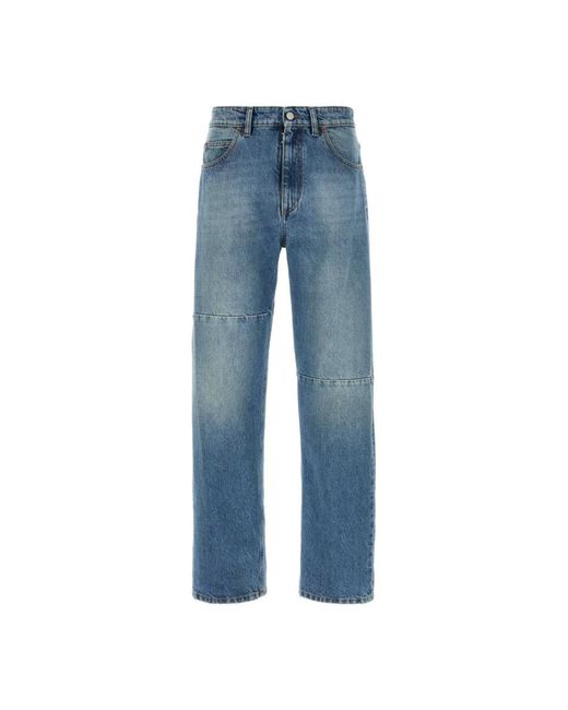MM6 by Maison Margiela Blue Straight Fit Jeans for men