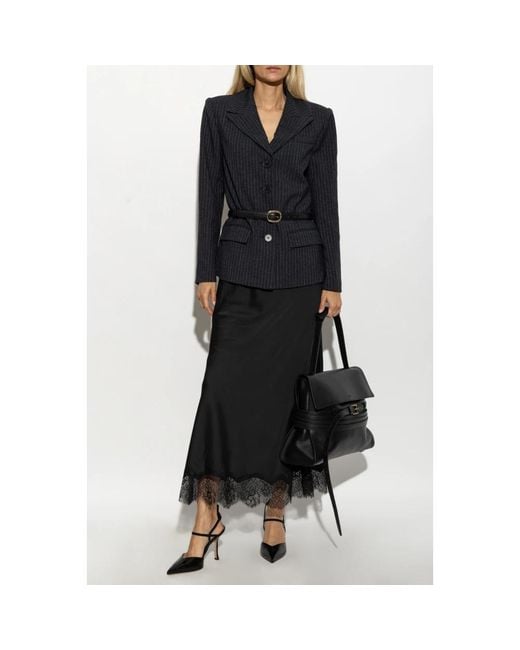 Self-Portrait Black Midi Dresses
