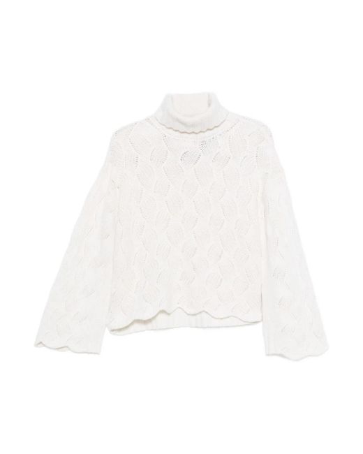Turtlenecks Twinset de color White