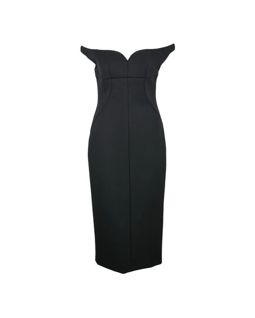Philosophy Di Lorenzo Serafini Black Midi Dresses