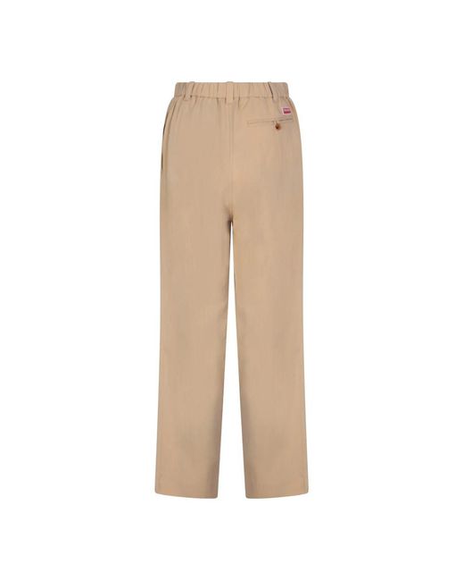 KENZO Natural Straight Trousers