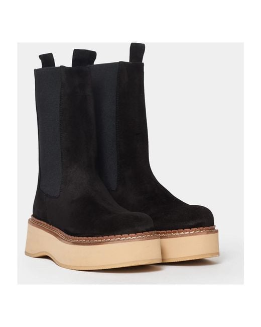 Paloma Barceló Black Chelsea Boots