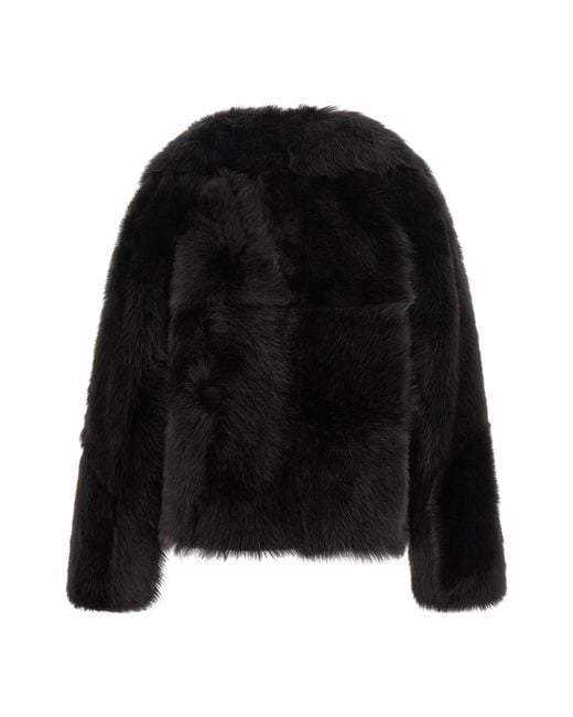 Blancha Black Faux Fur & Shearling Jackets