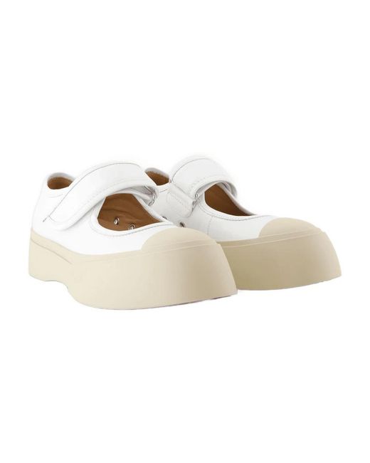 Marni White Mary Jane Sneakers