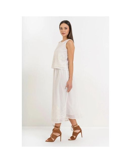 Kocca White Midi Skirts