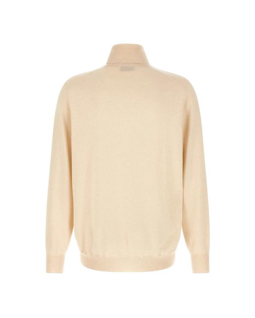 Brunello Cucinelli Natural Turtlenecks for men