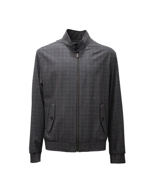 SELECTED Hoodies & Sweatvesten ,Blauw ,Katoen Grijze Geruite Jas in het Gray voor heren