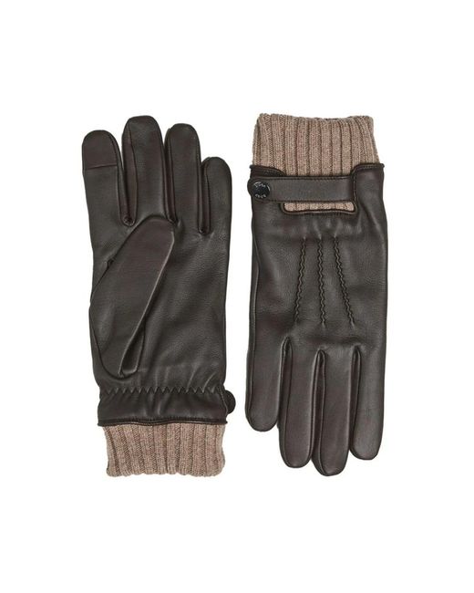 HUGO Black Gloves for men