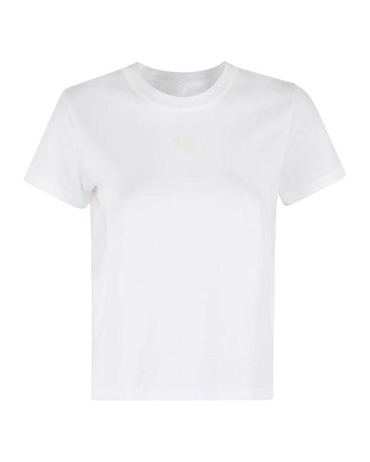 T By Alexander Wang White Essentielles shrunken tee