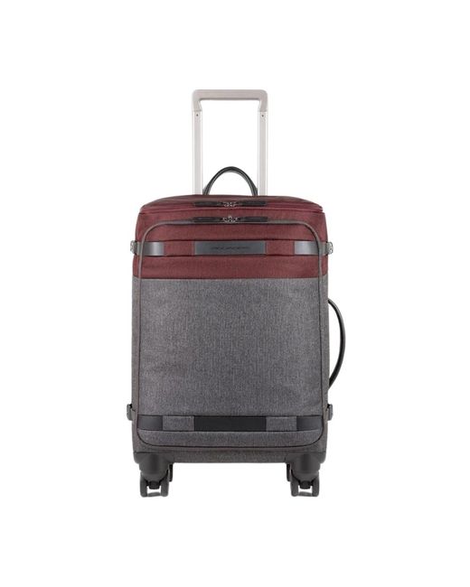 Piquadro Purple Roter Business-Trolley Mit Tsa-Schloss
