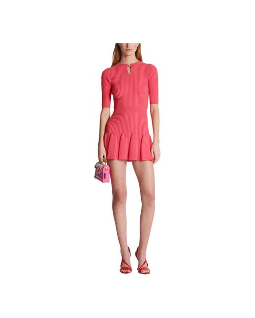 Balmain Knitted Dresses in het Pink