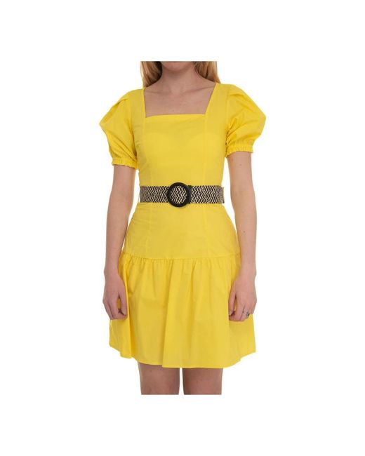 Liu Jo Yellow Short Dresses