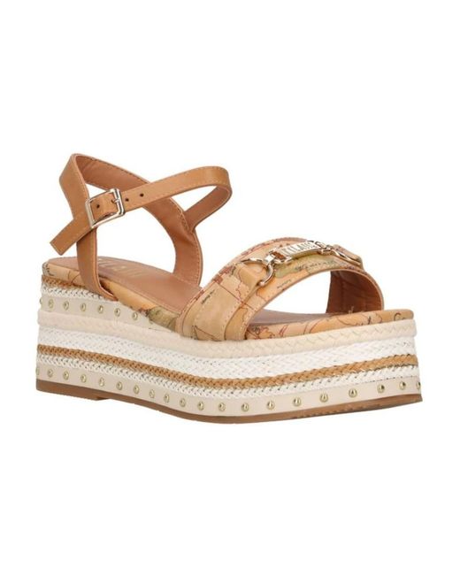 Alviero Martini 1A Classe Brown Wedges
