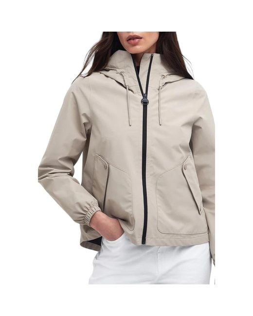 Diver jacket sand di Barbour in Gray