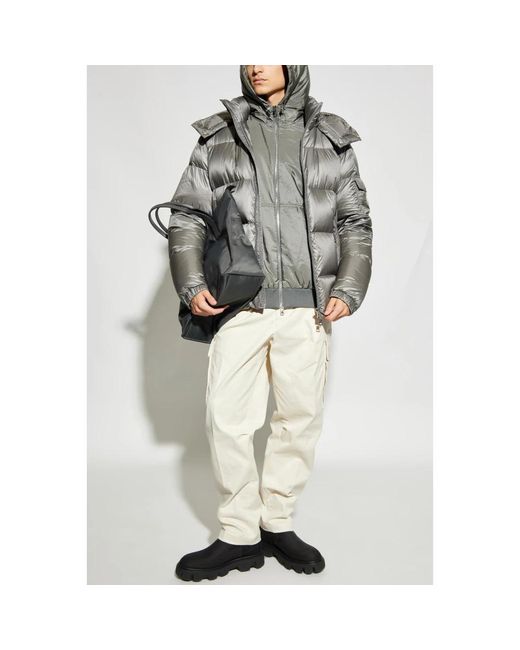 Moncler Donsjack Poiliot in het Gray voor heren