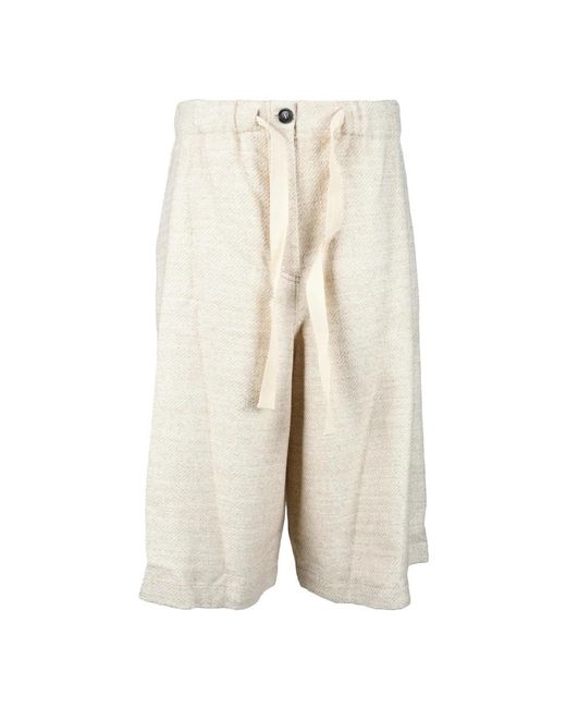 Semicouture Natural Long Shorts