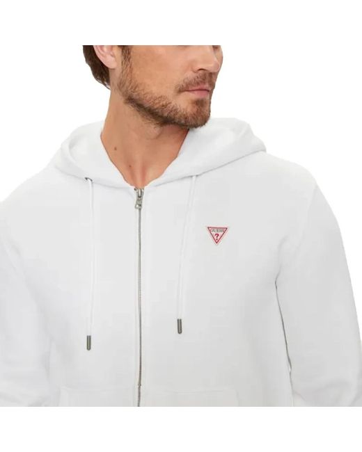 Guess Zip-Throughs in het White voor heren